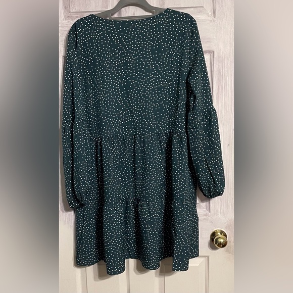 Amoretu Women’s Summer Tunic V Neck Flowy Swing Shift Dress - Picture 9 of 11